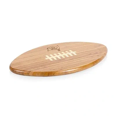 Kirkland's Tampa Bay Buccaneers Bamboo Football Cutting Board In Brown