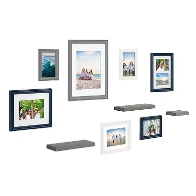 Kirkland's Gallery Wall Frame & Shelf Set In Multi