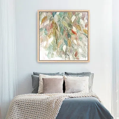 Kirkland's Rainy Cascade I Framed Canvas Art Print In Multi