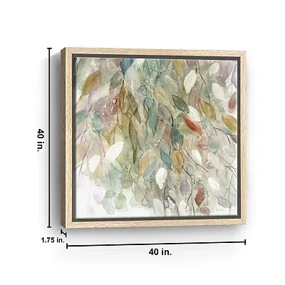 Kirkland's Rainy Cascade I Framed Canvas Art Print In Multi