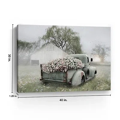 Kirkland's Flower Truck Canvas Art Print In Multi