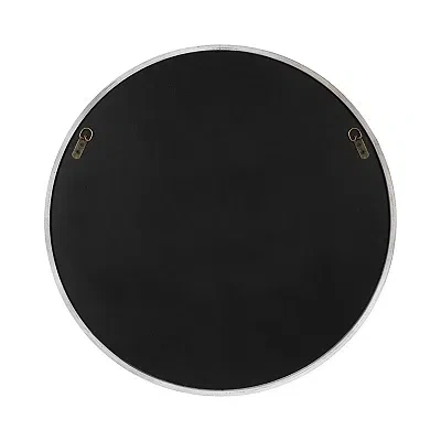 Kirkland's Rustic Wood Round Wall Mirror In White