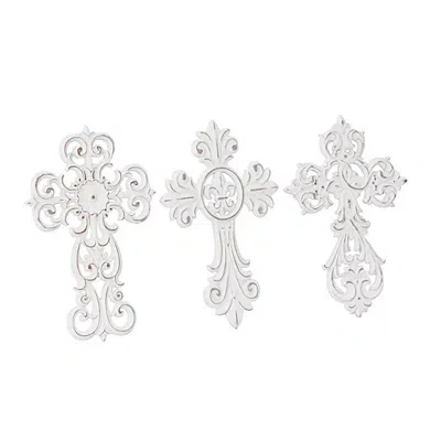 Kirkland's Wood Wall Cross Plaques In White