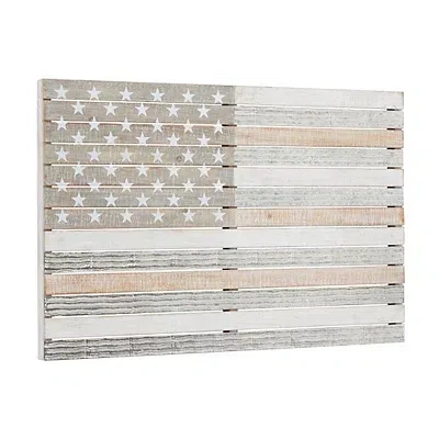 Kirkland's Distressed Wood American Flag Wall Plaque In Multi