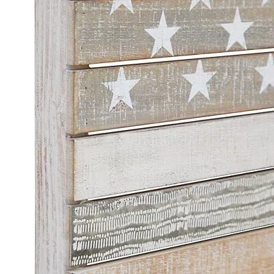 Kirkland's Distressed Wood American Flag Wall Plaque In Multi
