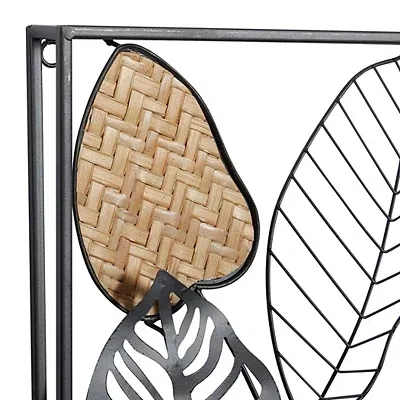 Kirkland's Metal Palm Leaf Panel Wall Plaques In Multi