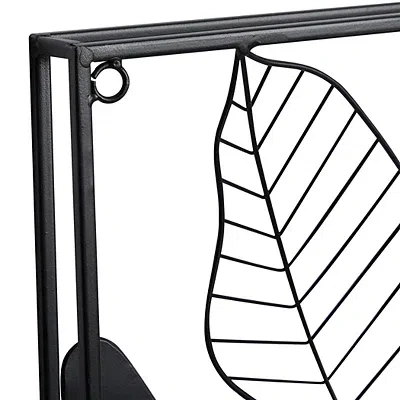 Kirkland's Metal Palm Leaf Panel Wall Plaques In Multi