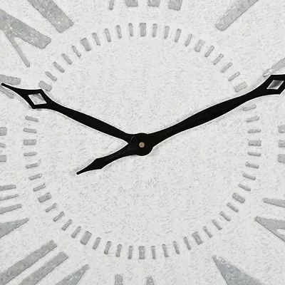 Kirkland's Square Galvanized Metal Wall Clock In Gray