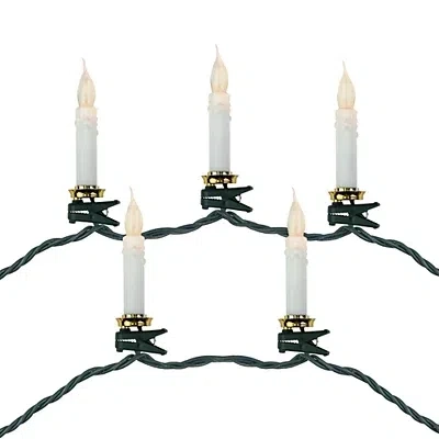 Kirkland's Flickering Led Clip On Candle Christmas Lights In Multi