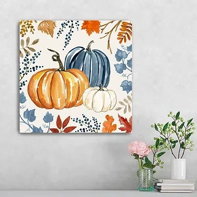 Kirkland's Autumn Pumpkins Canvas Art Print In Multi