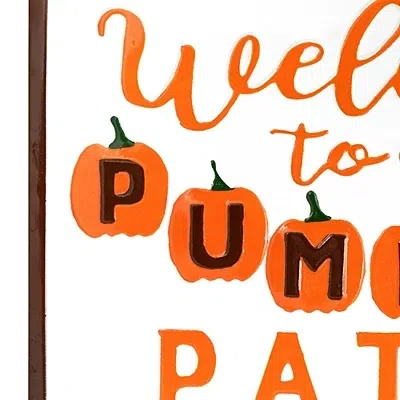 Kirkland's Our Pumpkin Patch Metal Wall Plaque In Multi