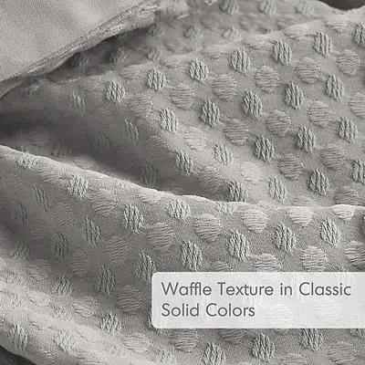 Kirkland's Waffle Weave Twin/twin Xl Comforter Set In Gray
