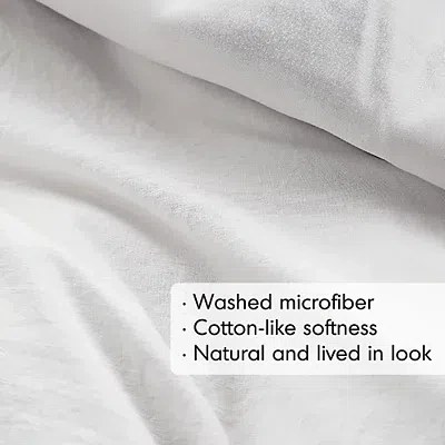 Kirkland's Pleated Grid Twin/twin Xl Comforter Set In White