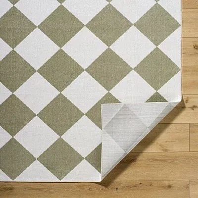 Kirkland's Warm Gray Checkered Area Rug In Multi
