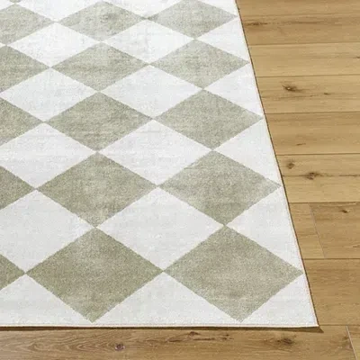 Kirkland's Warm Gray Checkered Area Rug In Multi