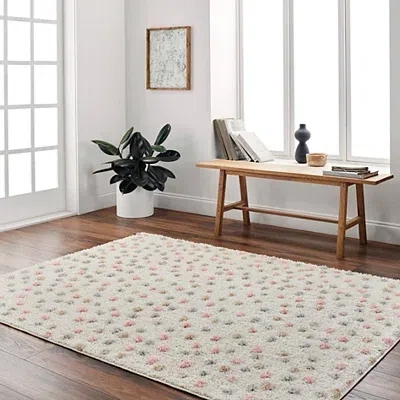Kirkland's Plush Multicolor Dotted Area Rug In Multi
