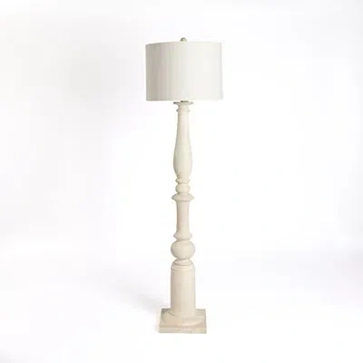 Kirkland's Spindle Charlotte Floor Lamp In White
