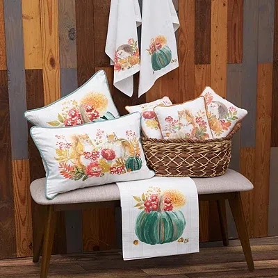 Kirkland's Autumn Squirrel And Chipmunk Lumbar Pillow In Multi
