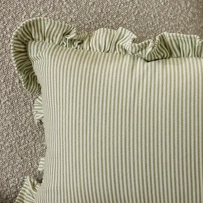 Kirkland's Jane Striped Ruffle Lumbar Pillow In Multi