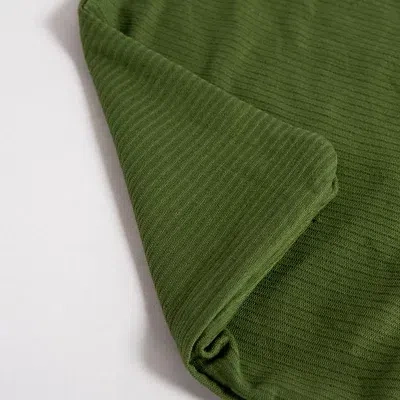 Kirkland's Velvet Corduroy Flange Throw Pillow In Green