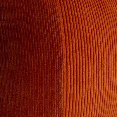 Kirkland's Velvet Corduroy Lumbar Pillow In Orange
