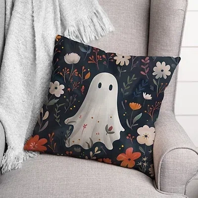 Kirkland's Floral Ghost Throw Pillow In Multi