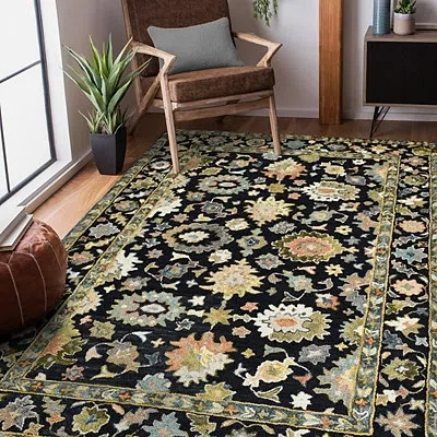 Kirkland's Jackson Black Hand-tufted Area Rug In Multi