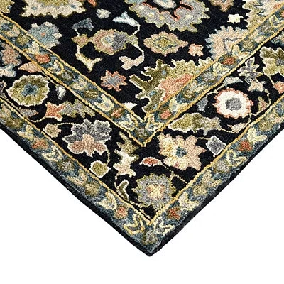 Kirkland's Jackson Black Hand-tufted Area Rug In Multi