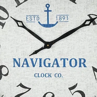 Kirkland's Ship Wheel Wood And Rope Wall Clock In White