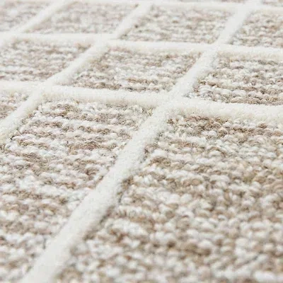 Kirkland's Grid Lofton Wool Area Rug In Multi