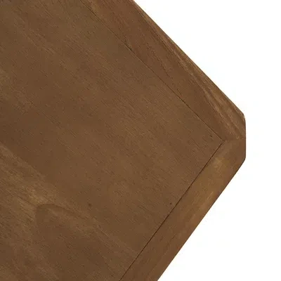 Kirkland's Wood And Rope Geometric Console Table In Brown