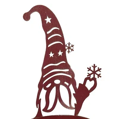 Kirkland's Metal Christmas Gnome Bowl In Multi