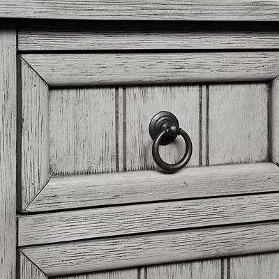 Kirkland's Light Gray 3-drawer Turned Legs Accent Table In Gray