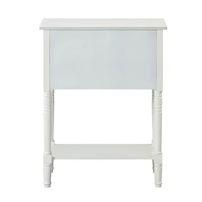 Kirkland's 3-drawer Turned Legs Accent Table In White