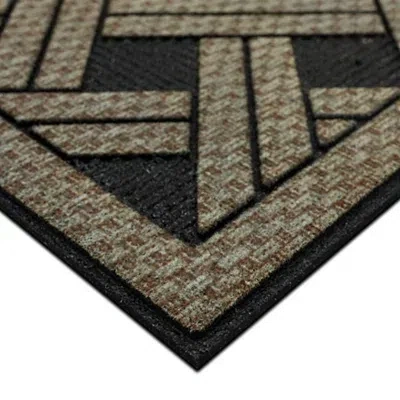 Kirkland's Woven Wicker Pattern Doormat In Multi