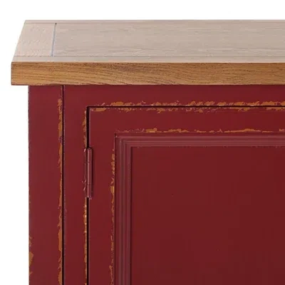 Kirkland's & Oak 4-drawer Charlotte Sideboard In Red