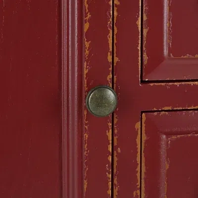 Kirkland's & Oak 4-drawer Charlotte Sideboard In Red