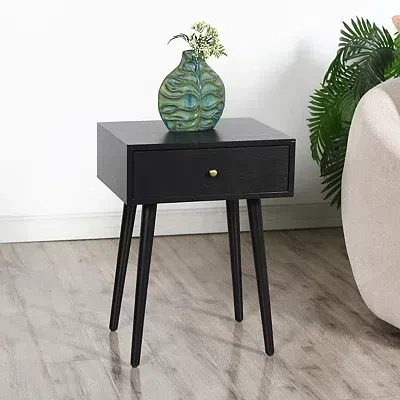 Kirkland's Wood 1-drawer Arthur Accent Table In Multi