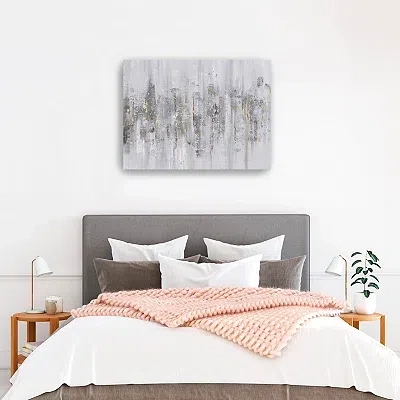 Kirkland's Neutral Columns Canvas Art Print In Gray