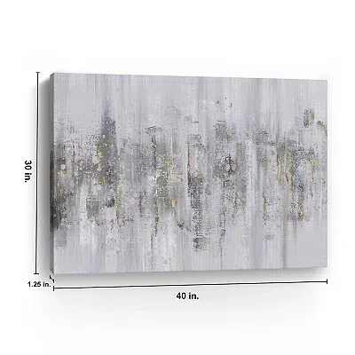 Kirkland's Neutral Columns Canvas Art Print In Gray