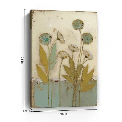 Kirkland's Orbloom Floral Encaustic Canvas Art Print In Multi