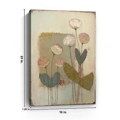 Kirkland's Blushcup Floral Encaustic Canvas Art Print In Multi