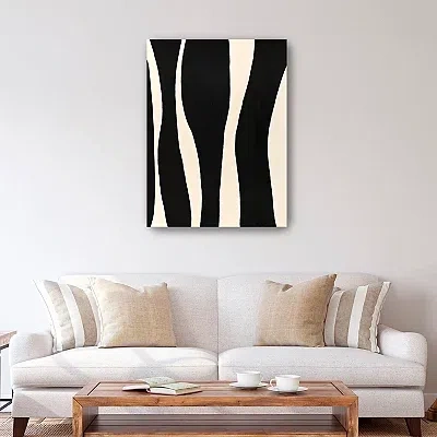 Kirkland's Striped Canvas Art Print In Multi