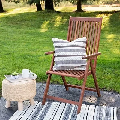 Kirkland's Striped Indoor/outdoor Pillow In Multi