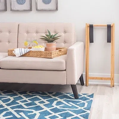 Kirkland's Hyacinth Haysom Tray Table In Brown