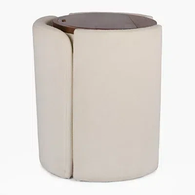 Kirkland's Nora Ivory Chair And Mirror Vanity Set In Multi