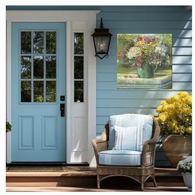 Kirkland's Picnic Posies Outdoor Canvas Art Print In Multi