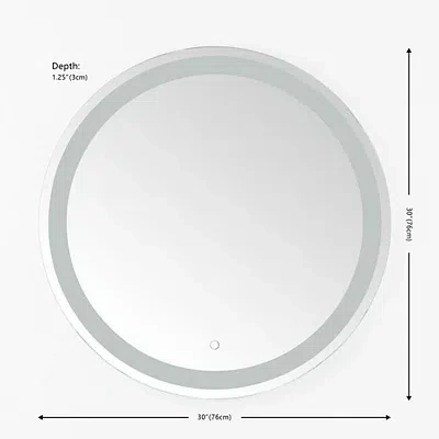 Kirkland's Round Caspar Led Wall Mirror In Multi