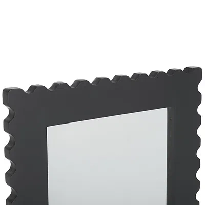 Kirkland's Angular Scalloped Nadia Wall Mirror In Black
