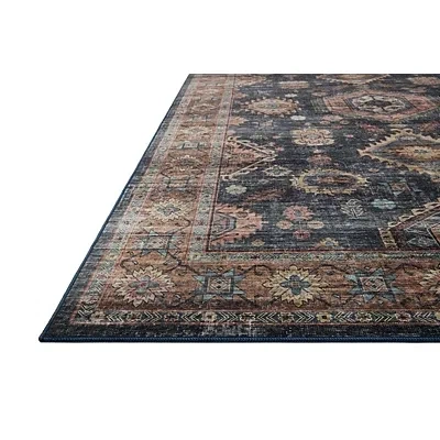 Kirkland's Anniston Denim Sunset Washable Area Rug In Multi
